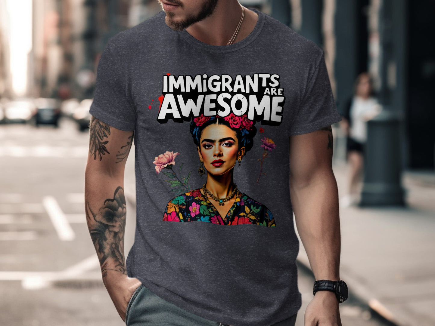 Immigrants Are Awesome Cool Graphic T-shirt product