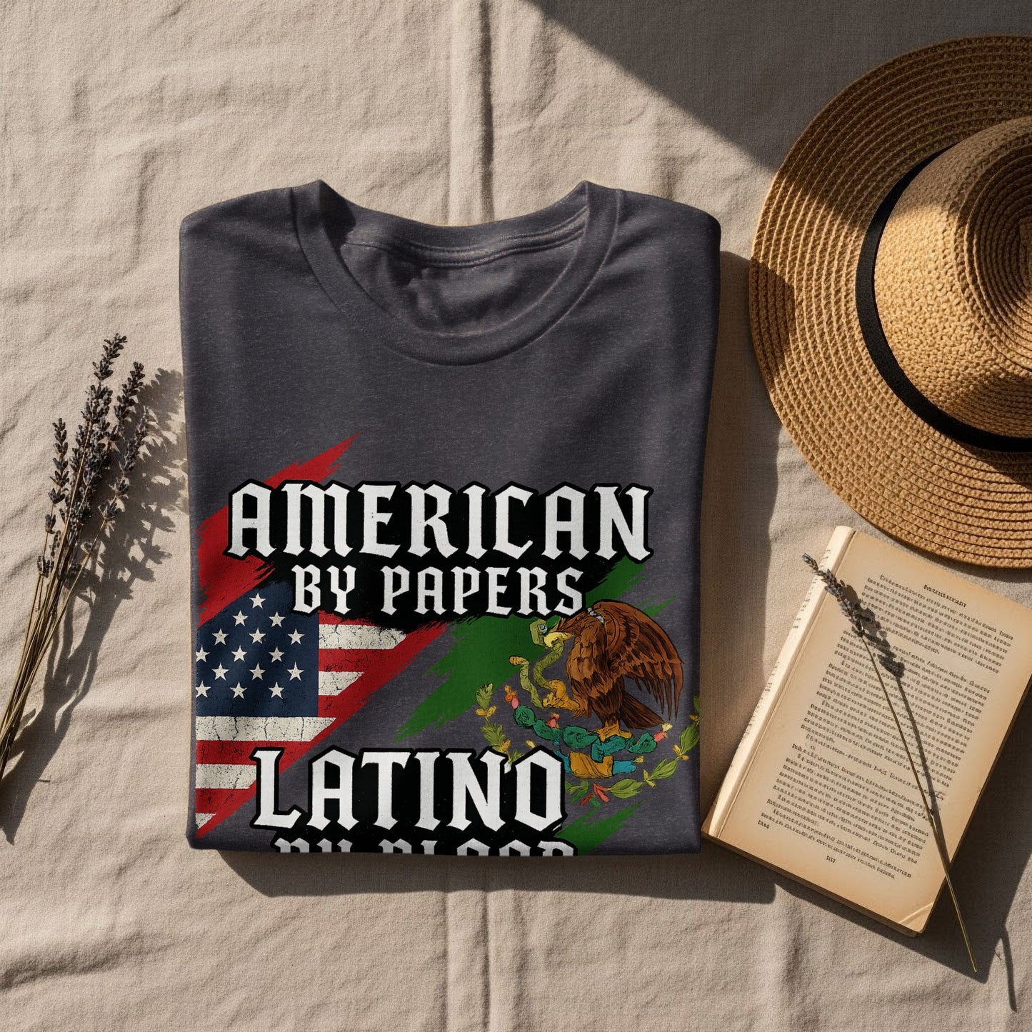 American By Papers Latino By Blood T shirt product