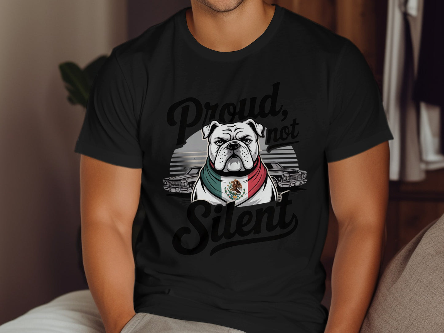 Proud Not Silent Bulldog Graphic T-shirt product type