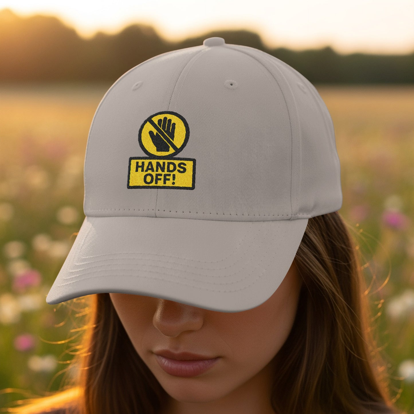 Hands Off Embroidered Hat for Stylish Everyday product type
