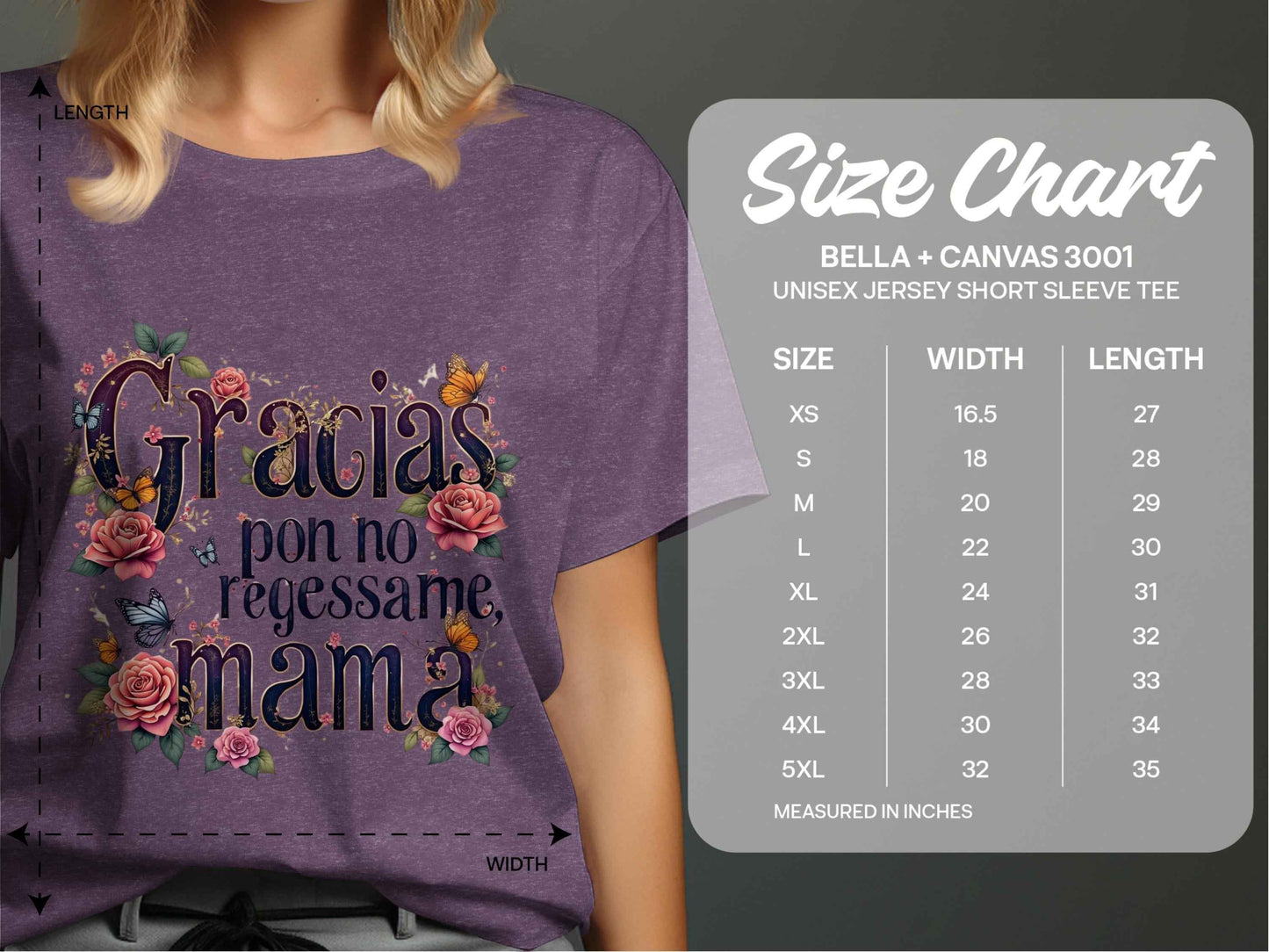 Mom Shirts: Gracias Floral Design Tee for Mothers