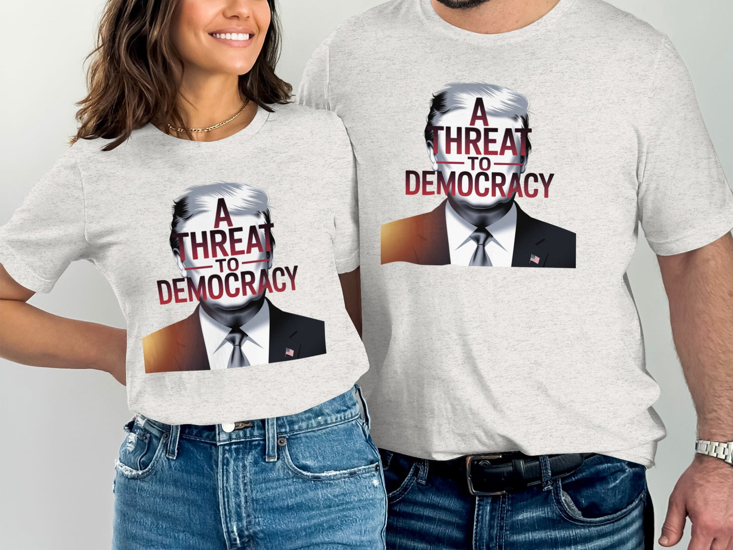 A THREAT TO DEMOCRACY Graphic T-Shirt product type