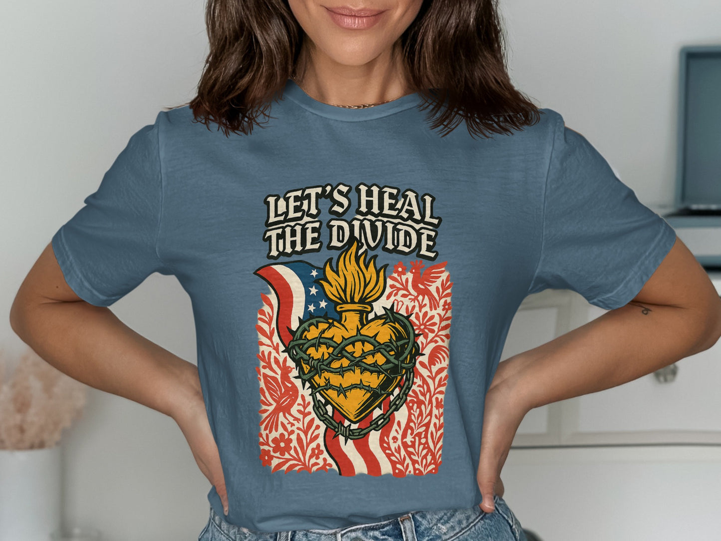 Let's Heal the Divide Graphic T Shirt product