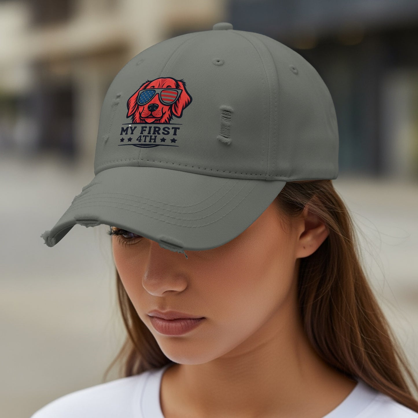 My First 4th Puppy Embroidered Baseball Cap product