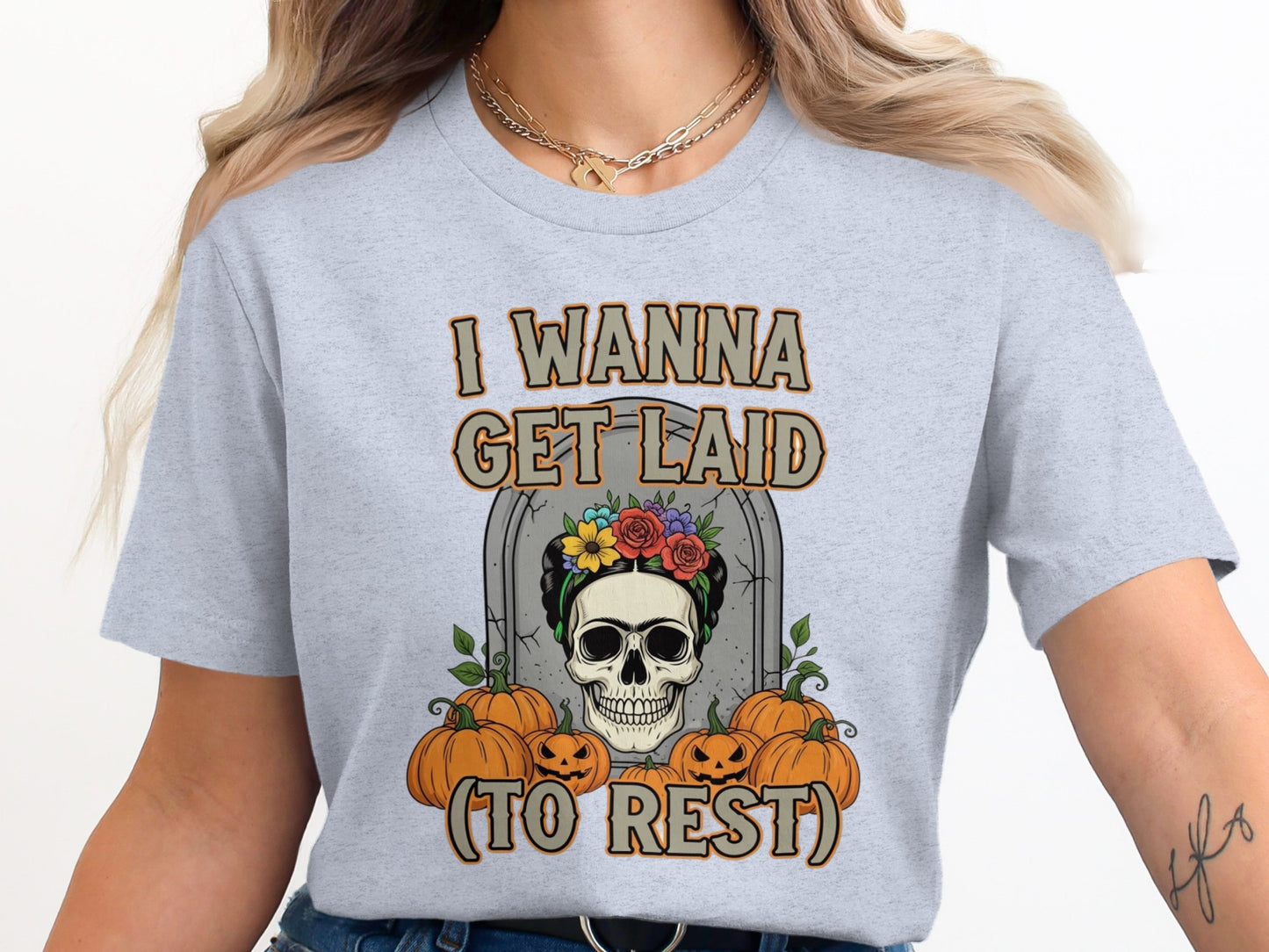 I Wanna Get Laid To Rest Skull and Pumpkins product