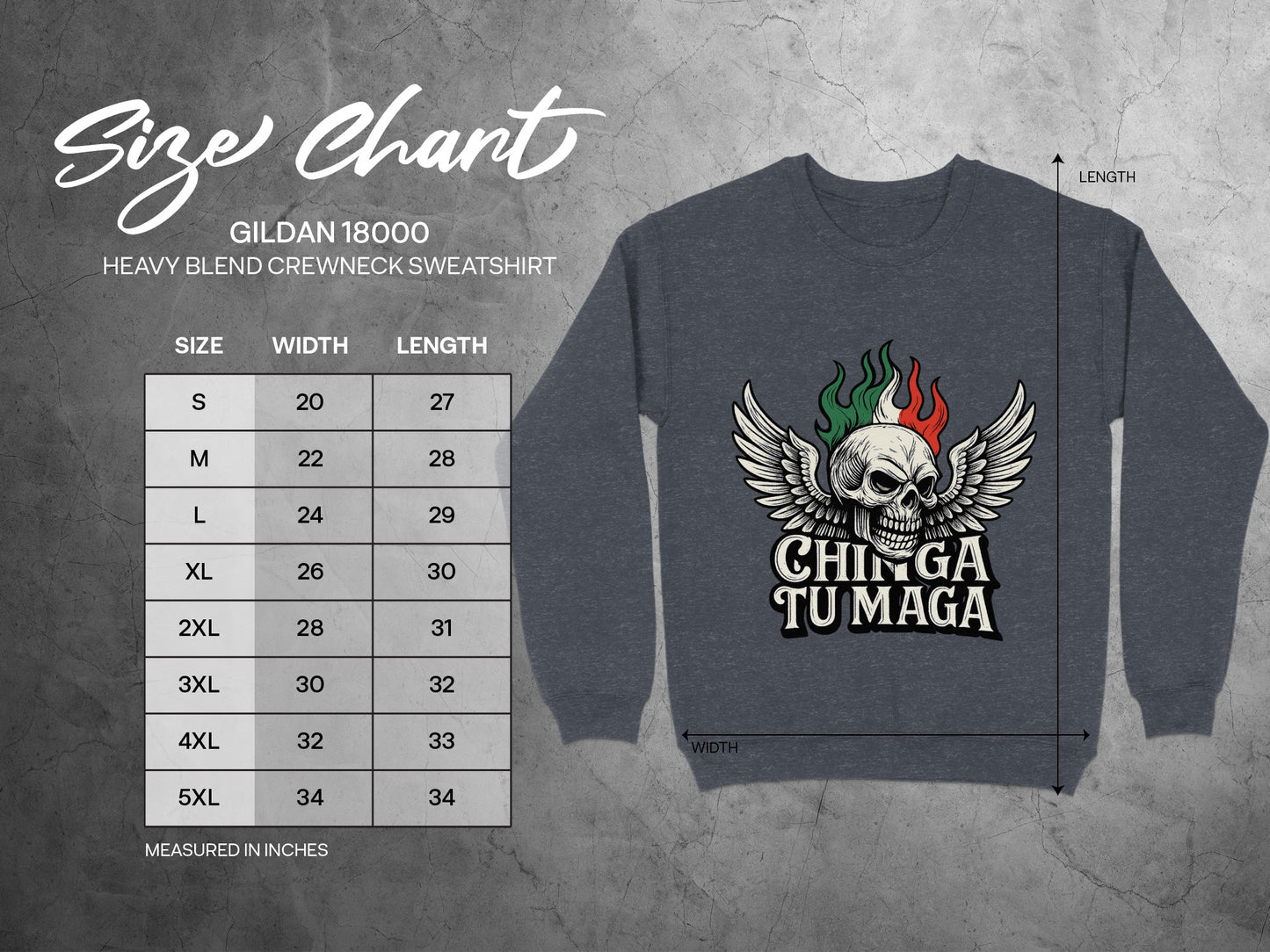 Skull with Wings and Green Red Flames Sweatshirt product