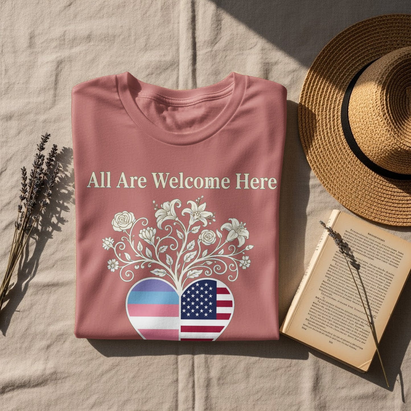 All Are Welcome Here Graphic T-Shirt product type