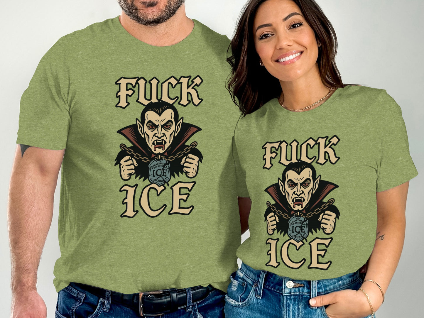 Fuck ICE Unique Vampire Graphic Tees product type