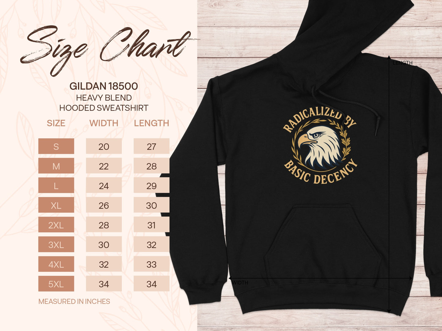 Radicalized by Basic Decency Hooded Sweatshirt product
