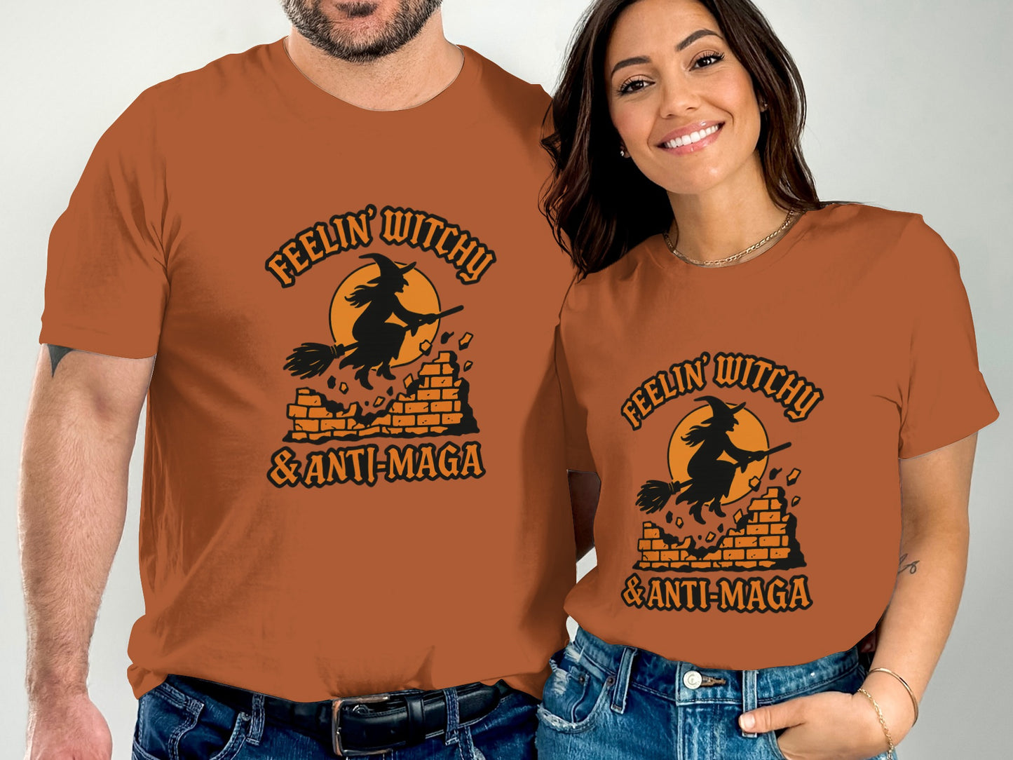 Feelin' Witchy and Anti-MAGA Graphic T-Shirt product