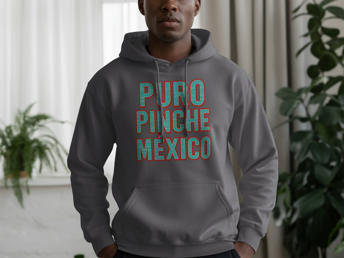 Puro Pinche Mexico Grey Hoodie product
