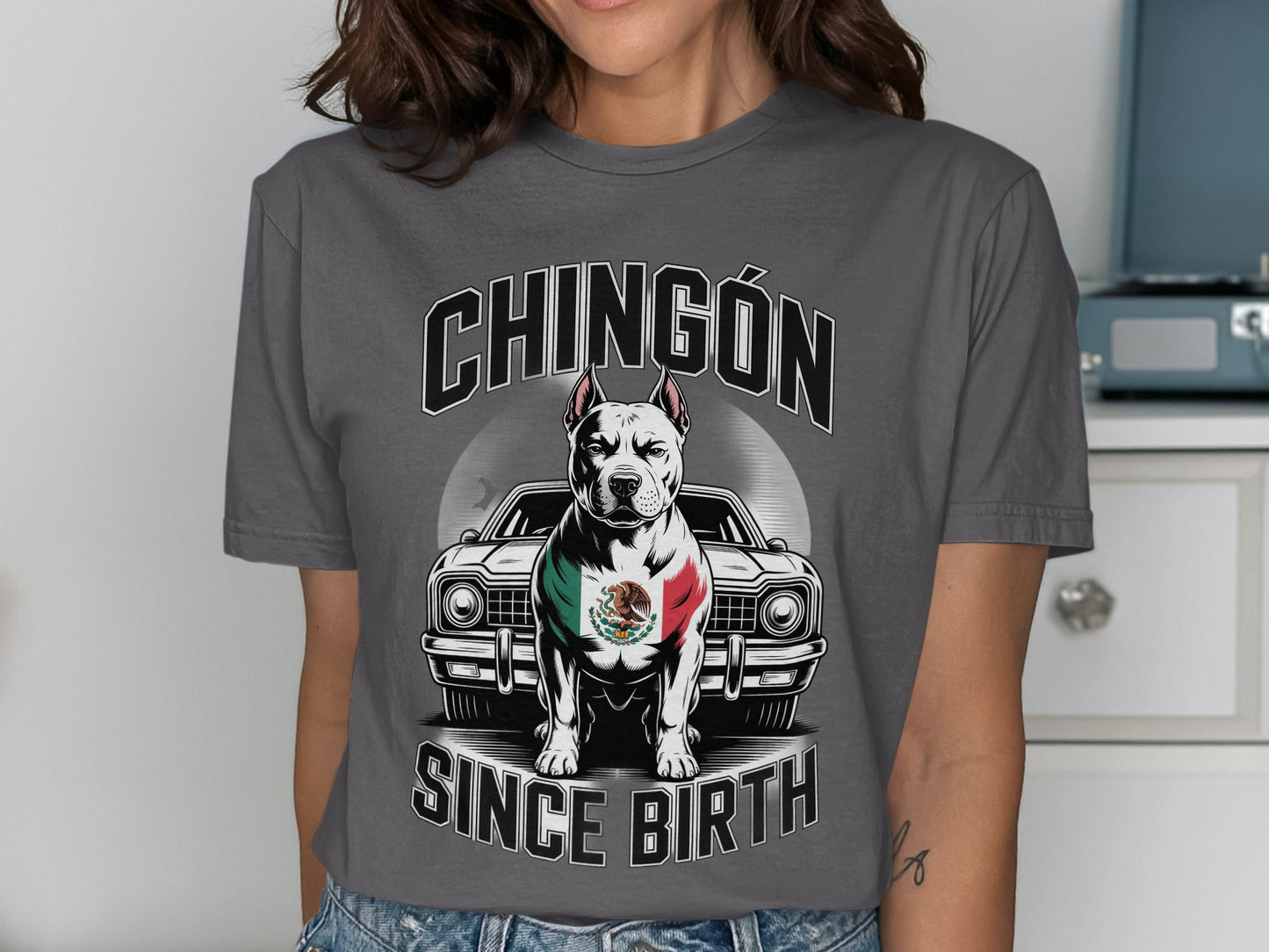 Chingón Since Birth Custom Graphic Tee product