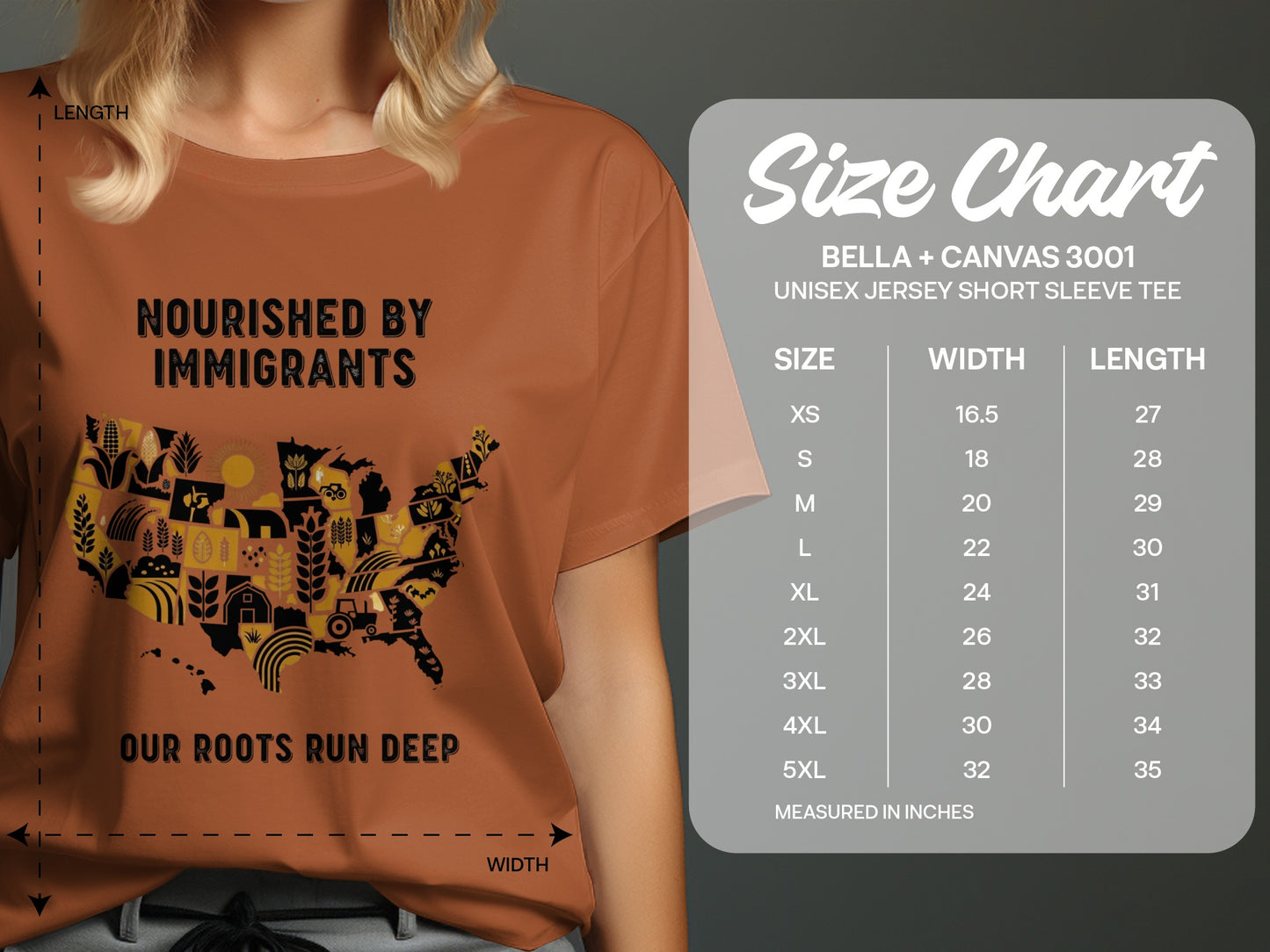 Nourished By Immigrants Unisex Jersey Short Sleeve product type