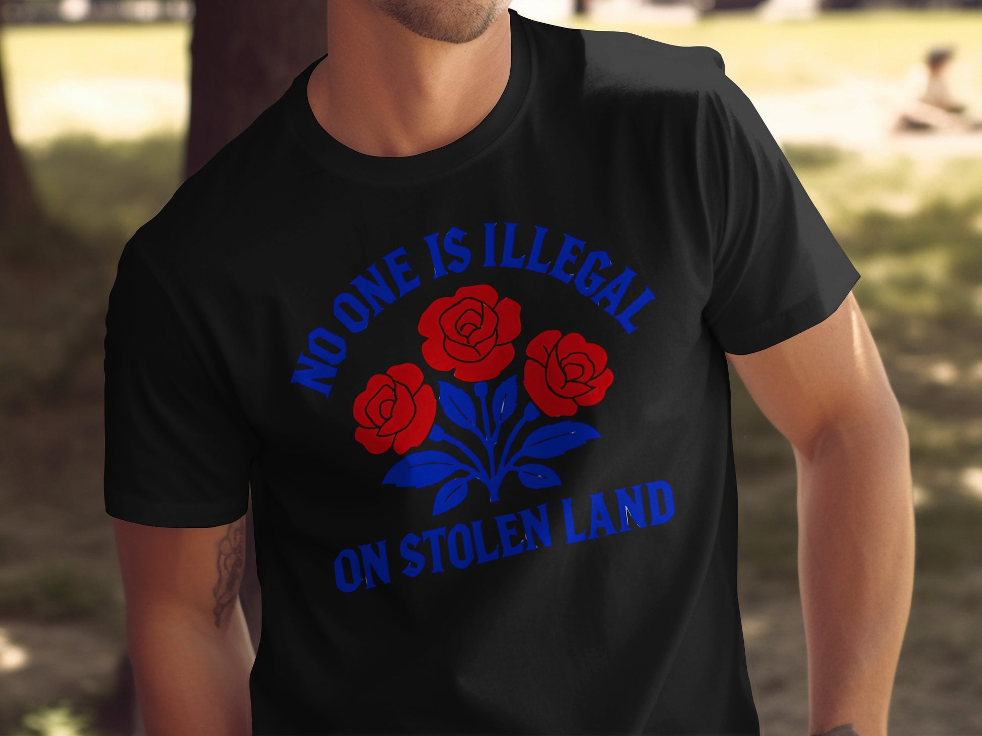 No One Is Illegal on Stolen Land T-shirt product type