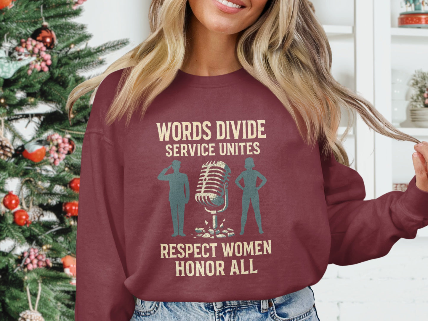 Words Divide Service Unites Respect Women Honor product type
