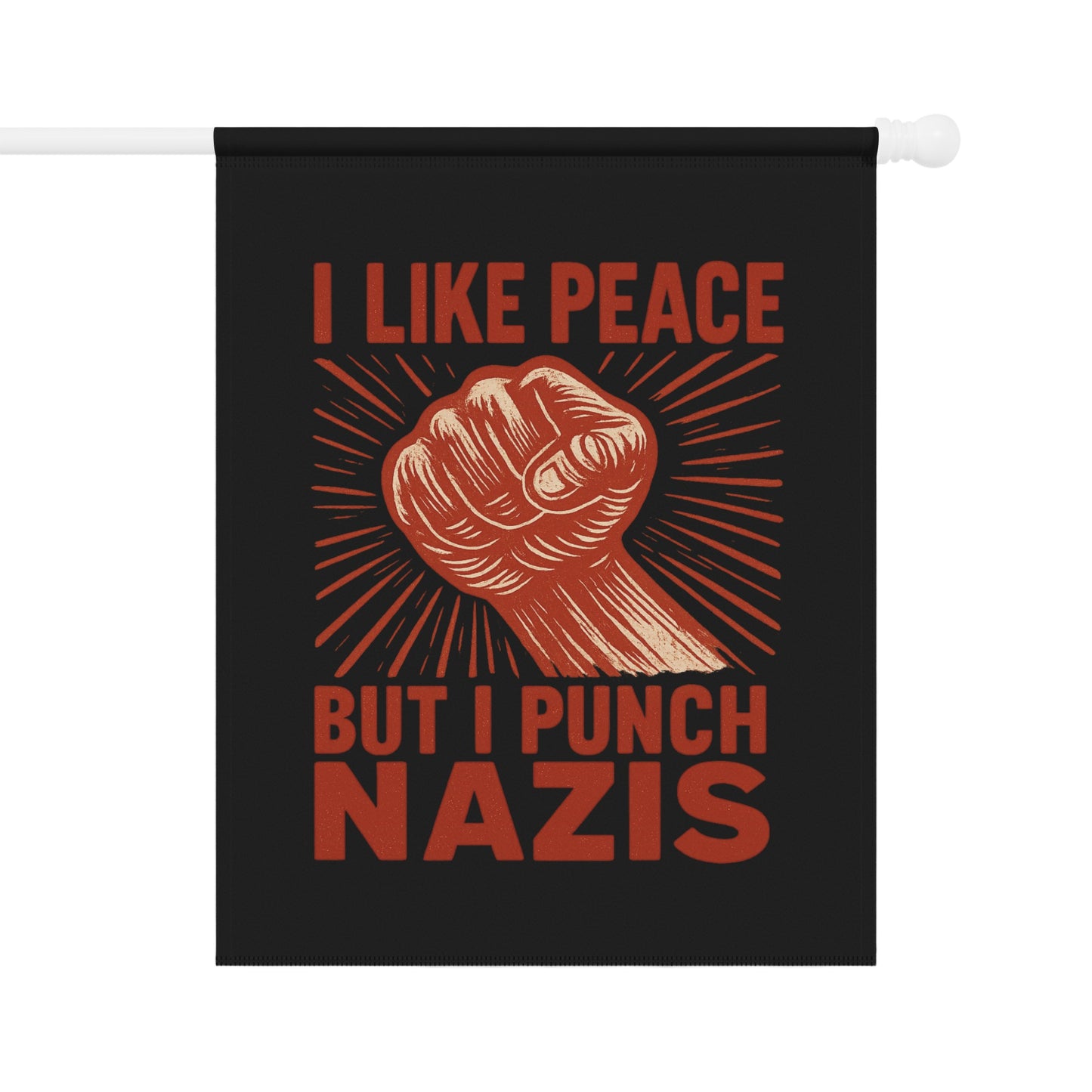 I Like Peace But I Punch Nazis Wall Hanging Decor