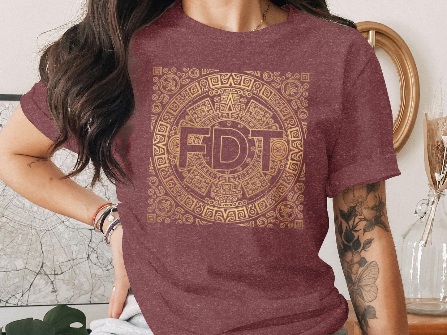 Intricate Aztec Calendar FDJ Graphic Women's T-shirt product