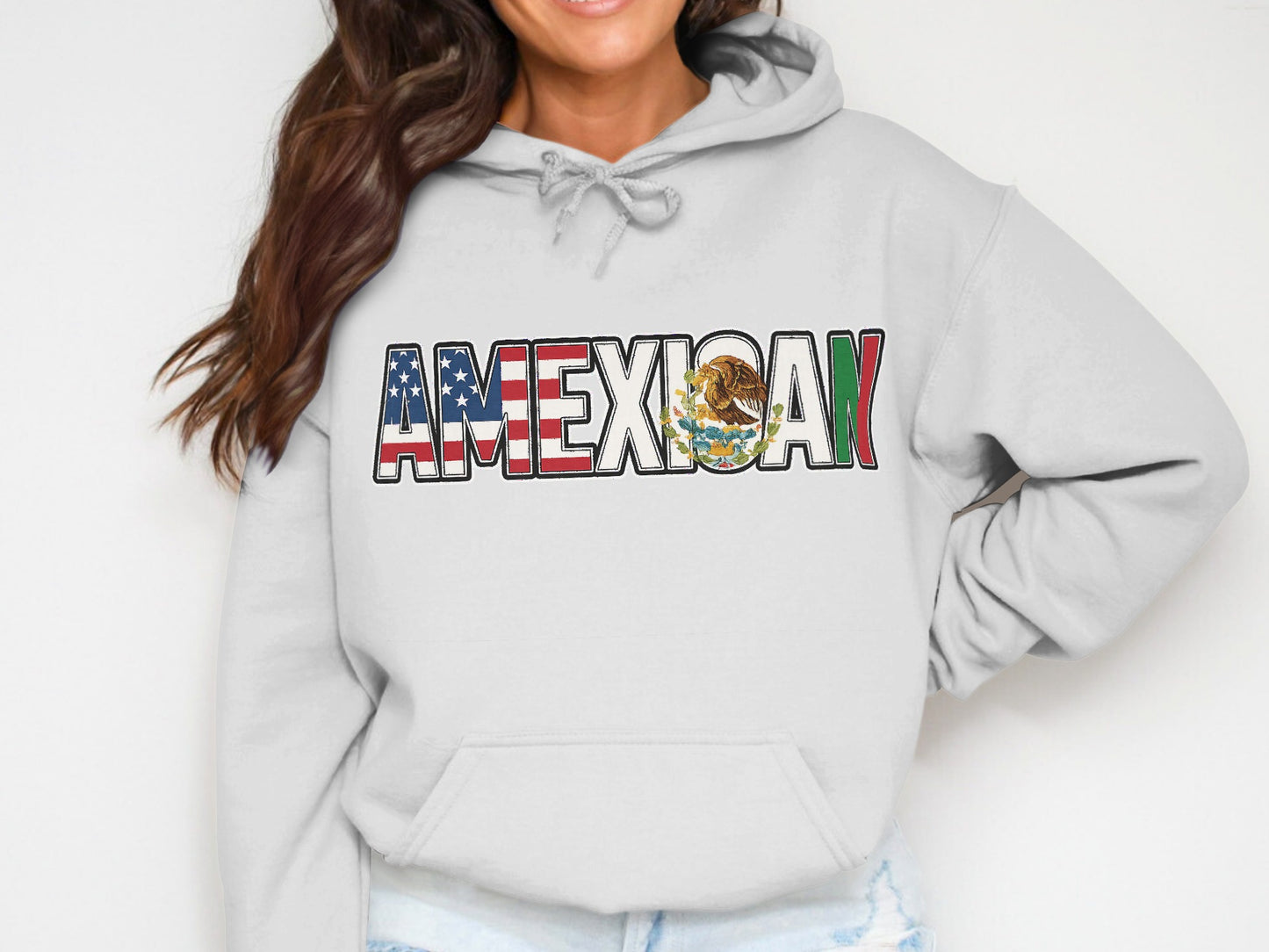 American Mexican Flag Themed Hoodie product