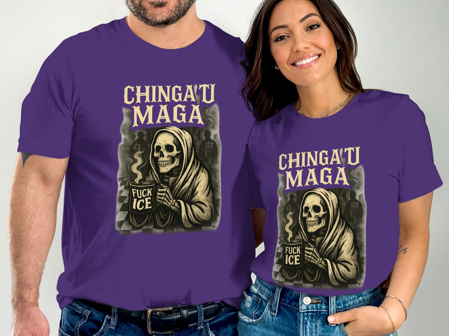 Chinga Tu Maga Fuck Ice Halloween Anti Trump T-Shirts