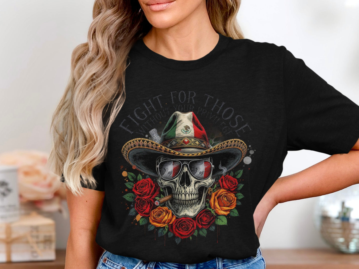 Fight for Those Without Voices Skull T-Shirt product