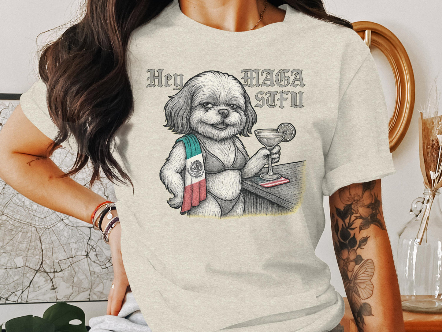 Hey Maga Inu Dog Graphic Tee Shirt product type