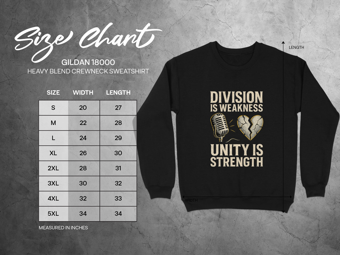 Division is Weakness Unity is Strength sweatshirt