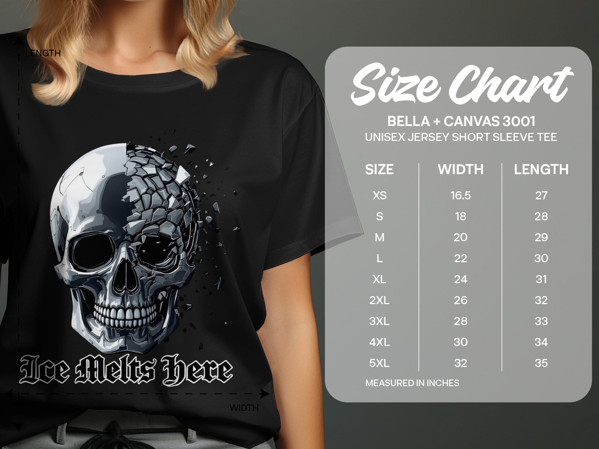 Ice Melts Here Skull Graphic Unisex Jersey product