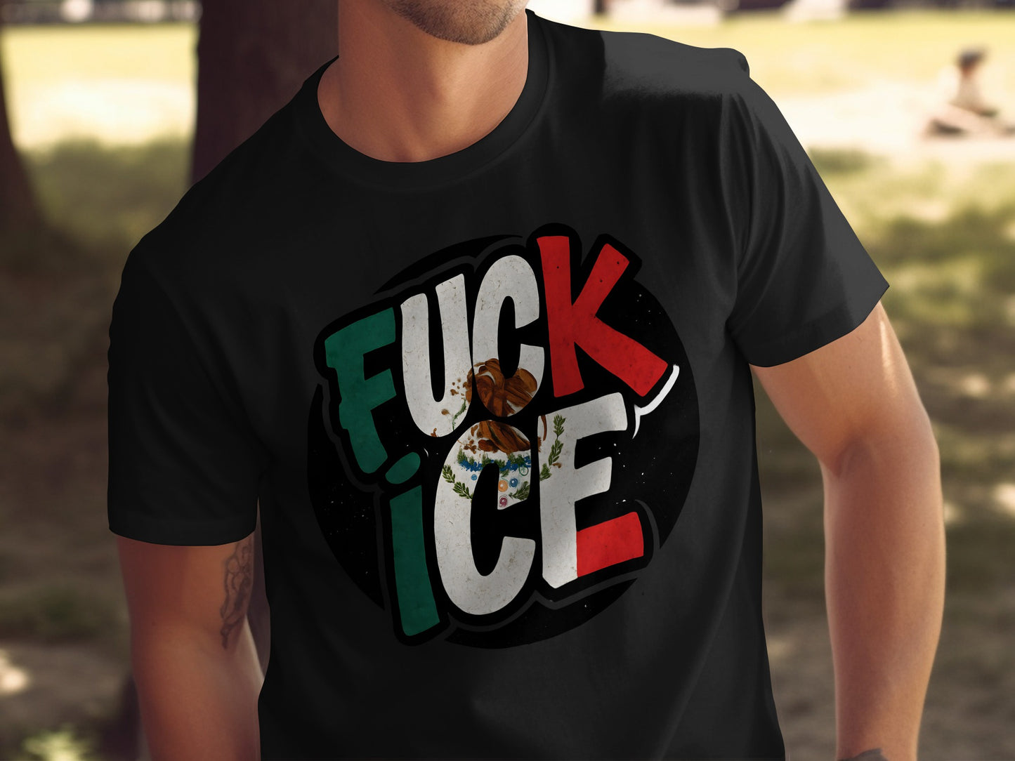 Bold Statement Fuck ICE Graphic Tee product