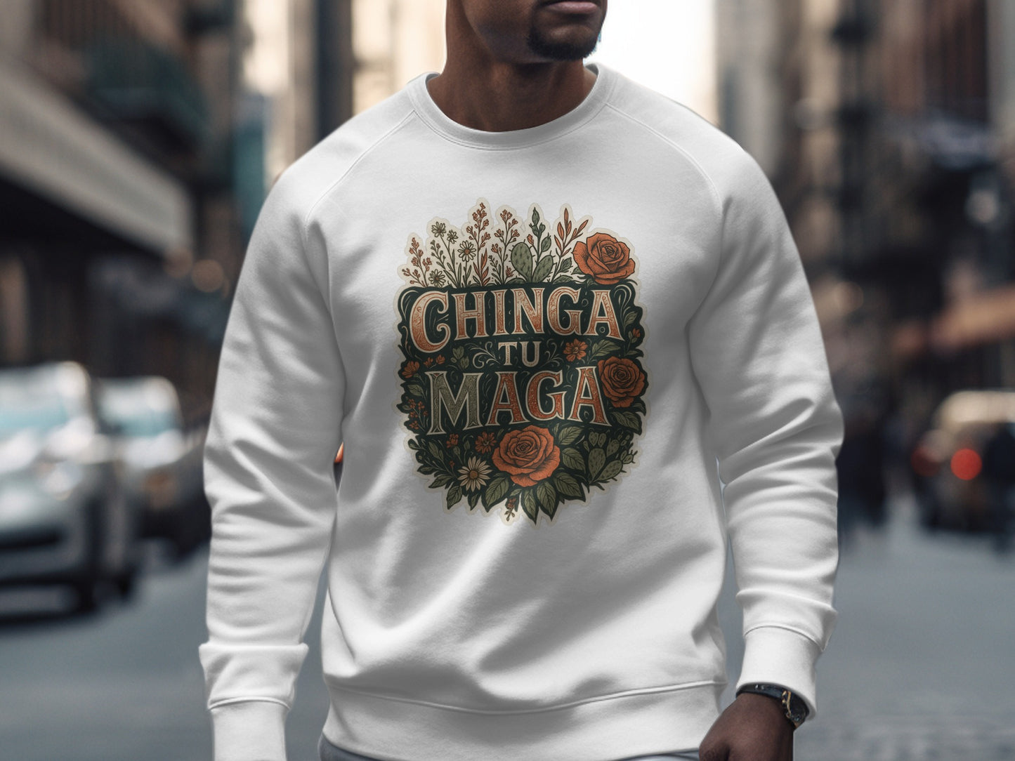 Chinga tu Maga Floral Graphic Sweatshirt product