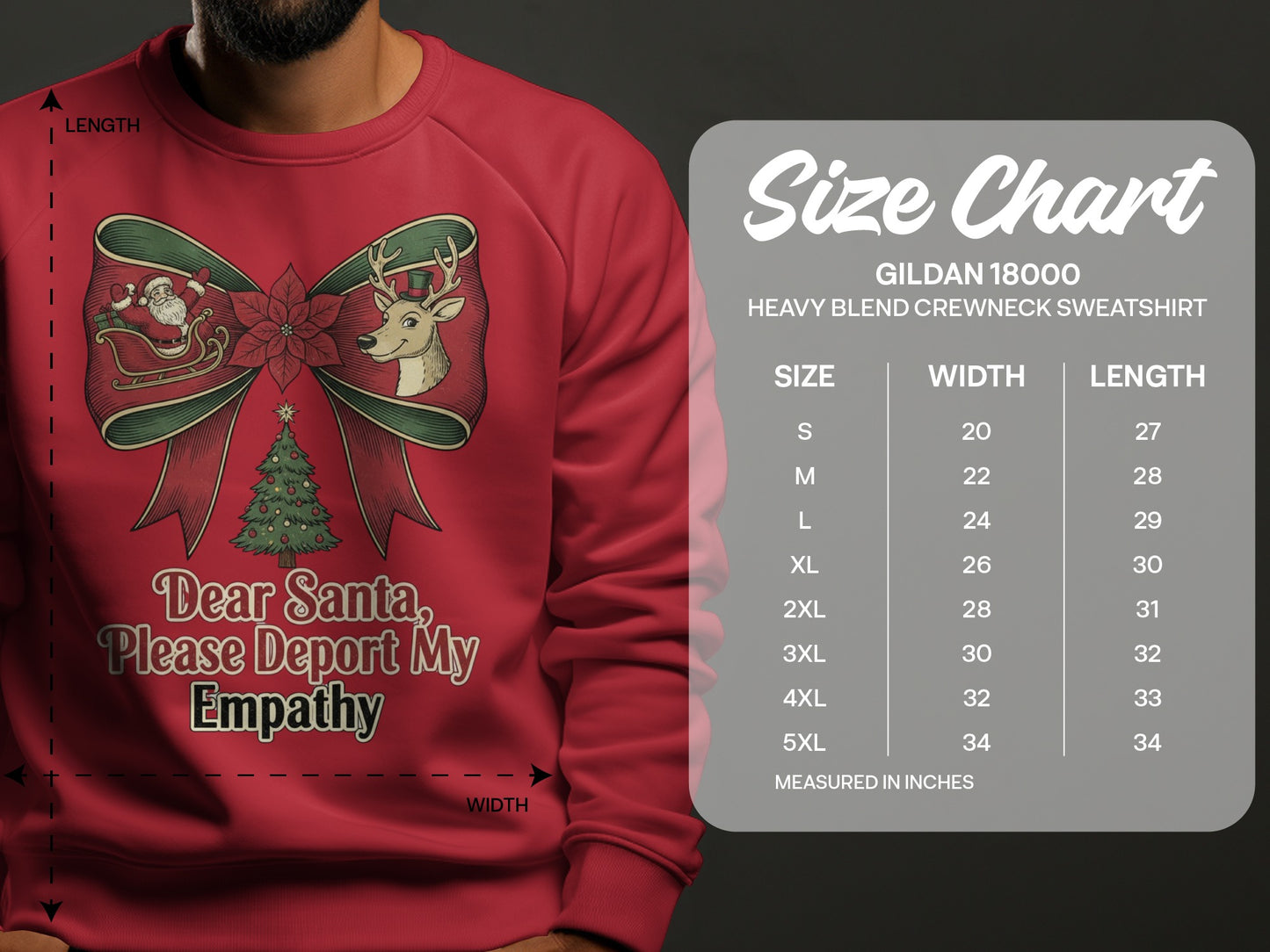 Dear Santa Please Deport My Empathy Sweatshirt