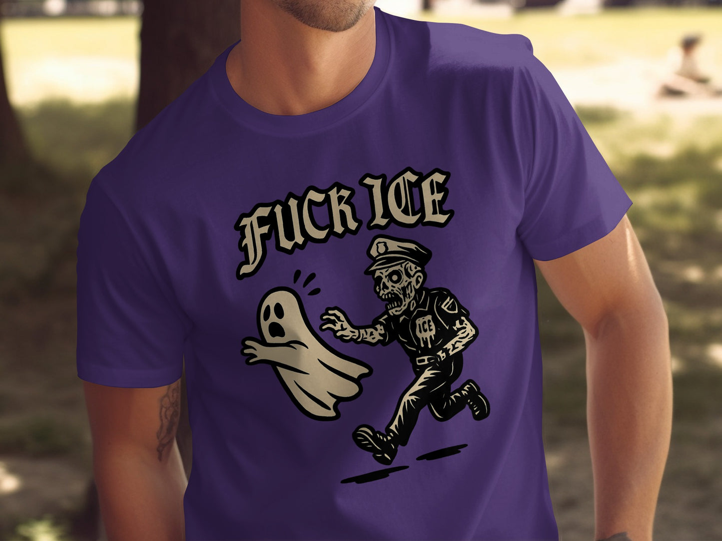 Bold Graphic Fuck ICE Design T-Shirt product