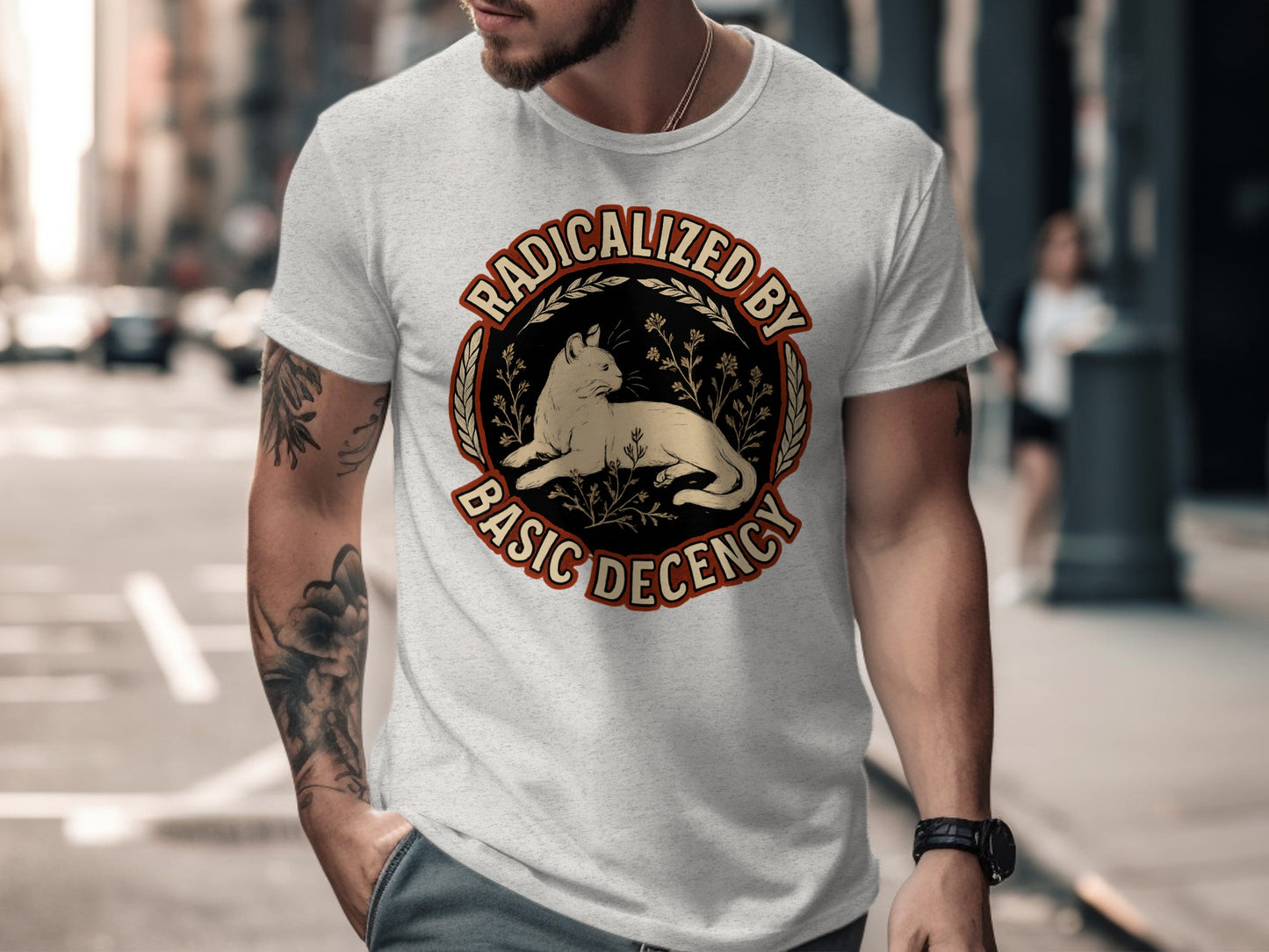 Radicalized by Basic Decency Graphic T-Shirt product