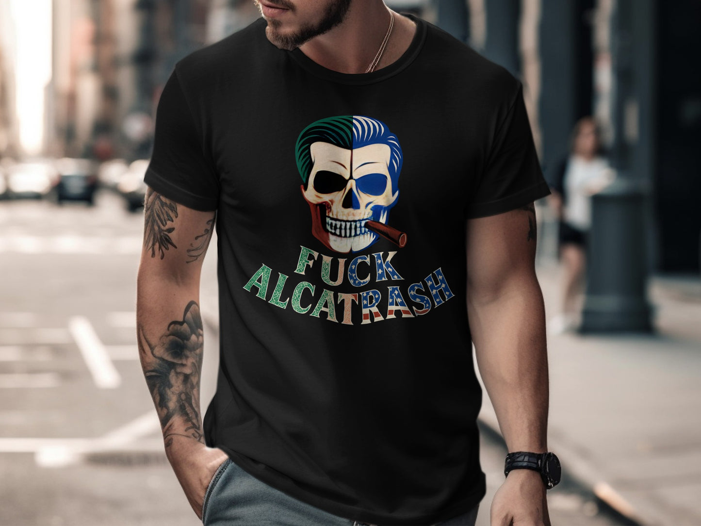Bold Graphic Skull Design Statement T-shirt Product
