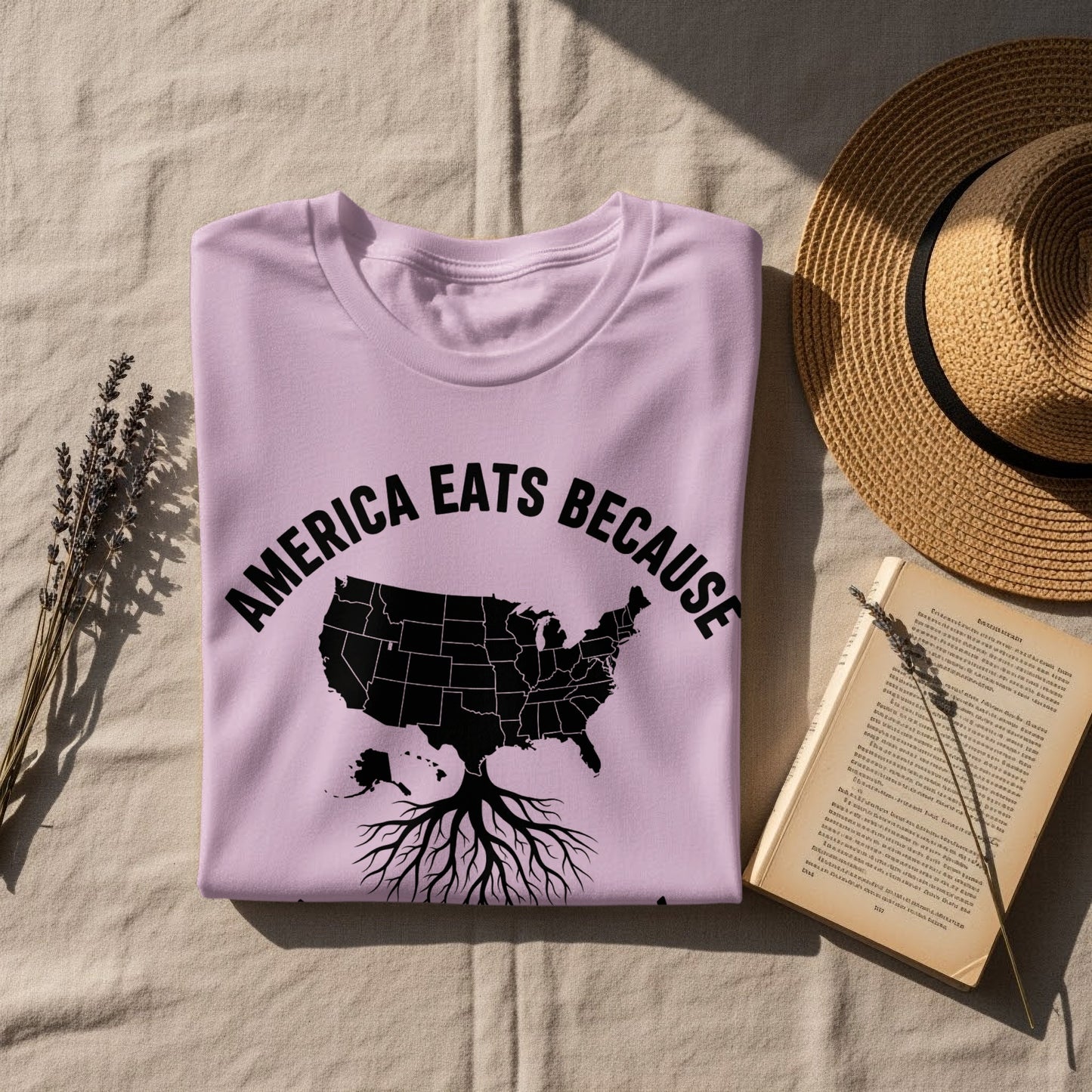 America Eats Because Map Design Shirt product