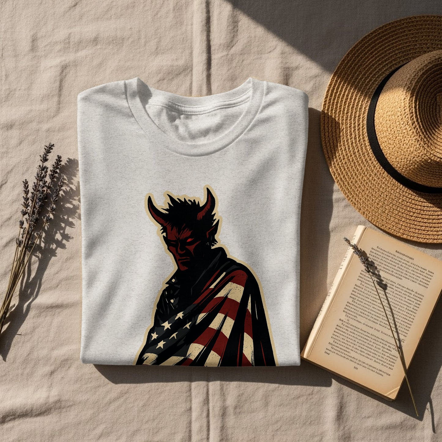 Patriotic Devil Graphic T-Shirt design apparel product type
