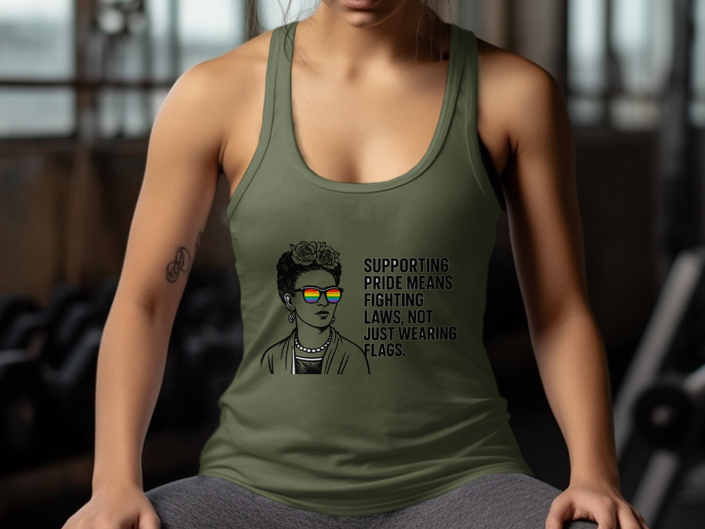 Supporting Pride Means Fighting Laws Tank Top product