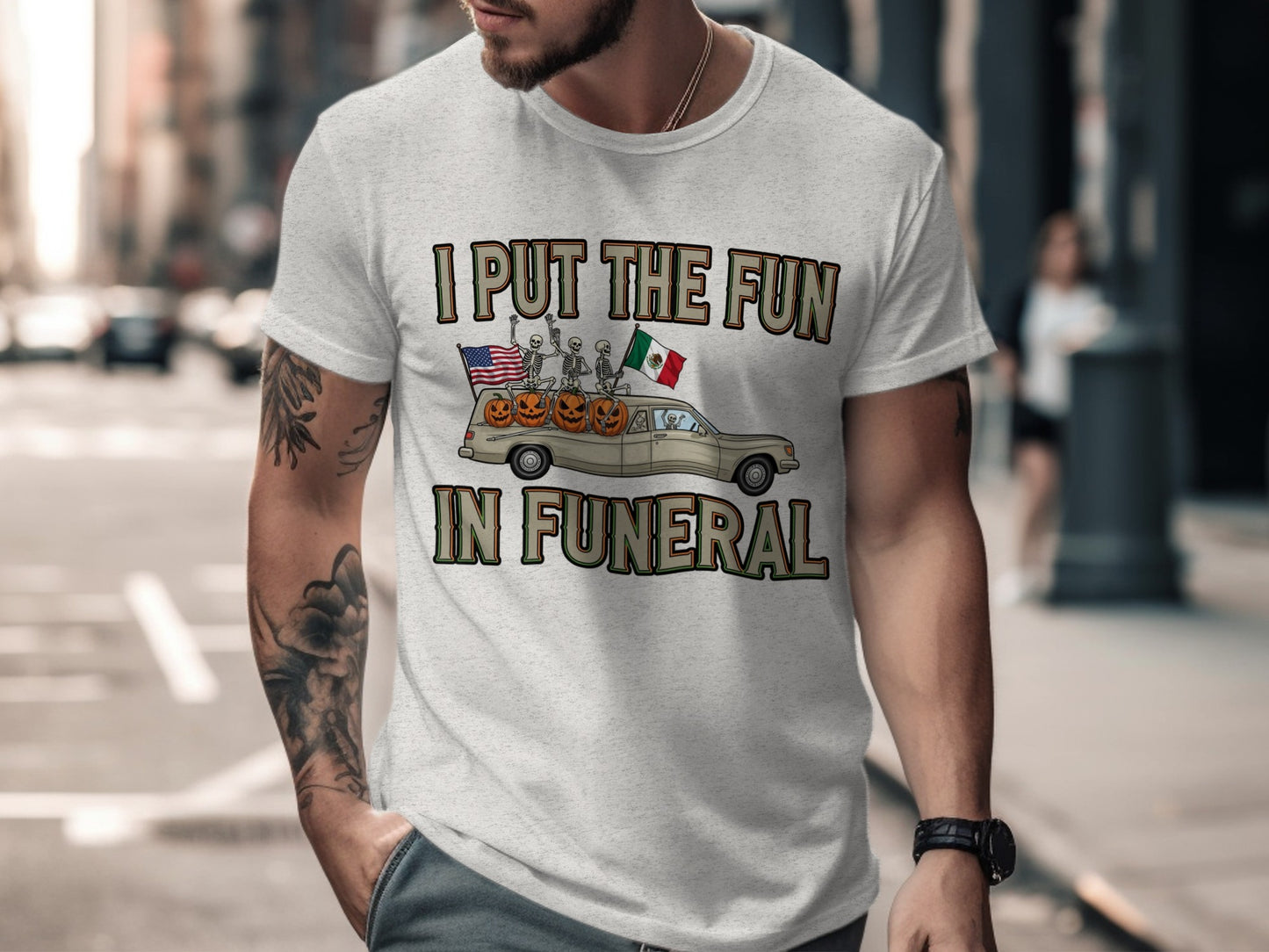 I Put The Fun In Funeral Graphic T-Shirt product