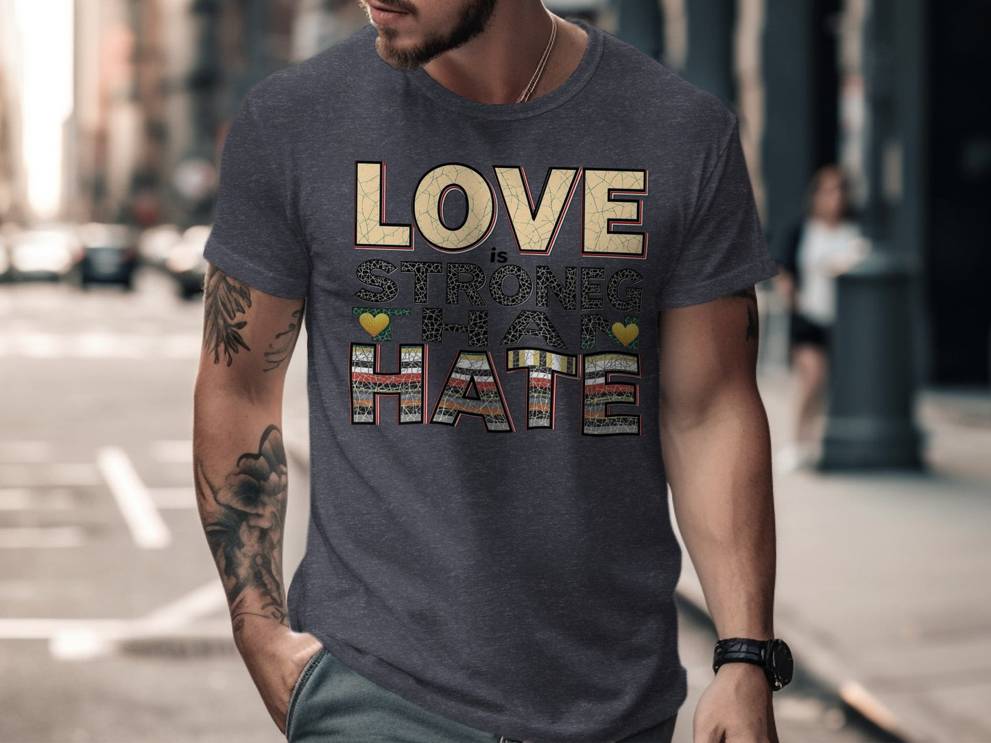 Love Is Stronger Than Hate Graphic T-Shirt product