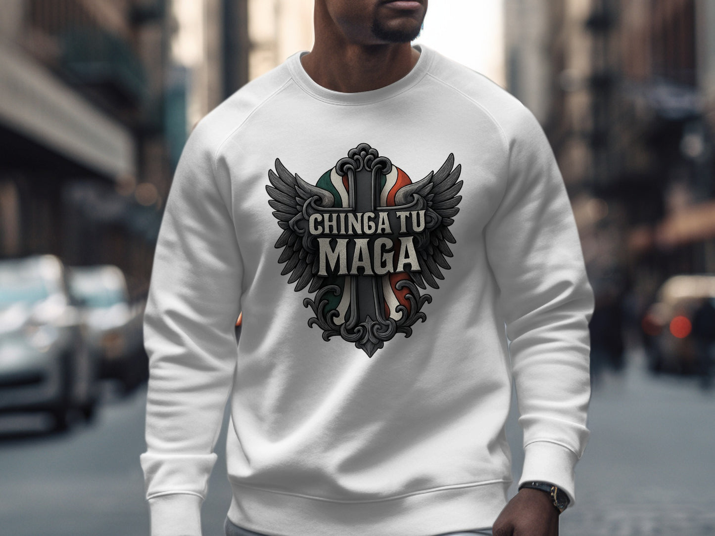 Chinga Tu Maga Graphic Long Sleeve Shirt product