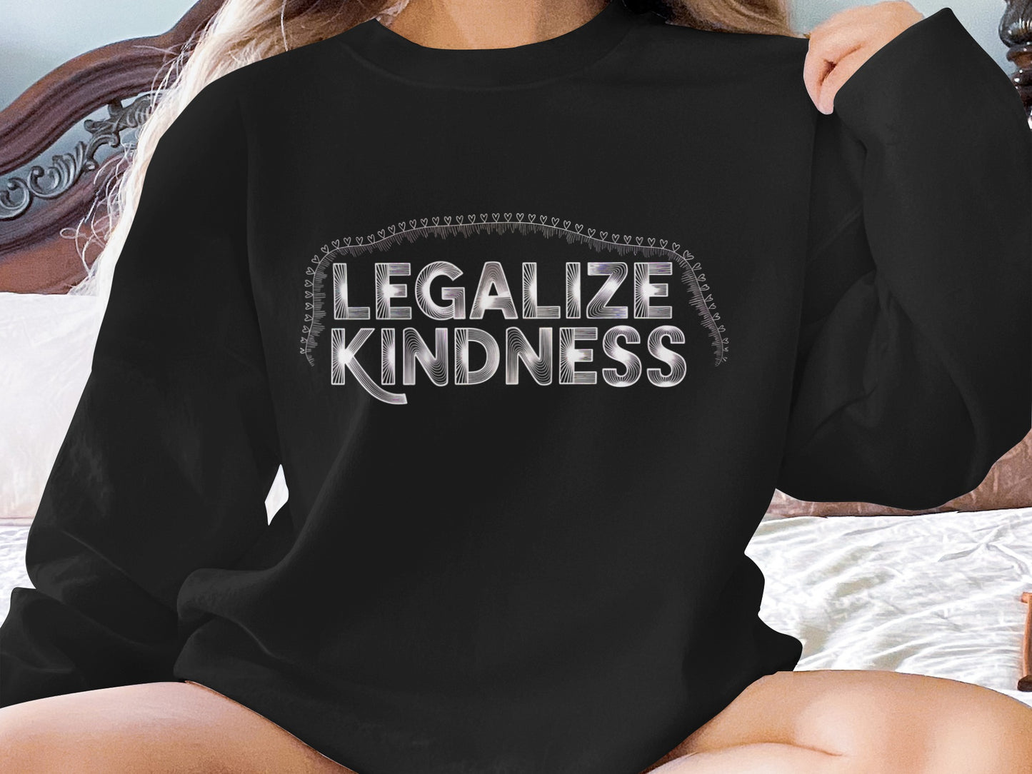 Legalize Kindness Black Long Sleeve Shirt product type