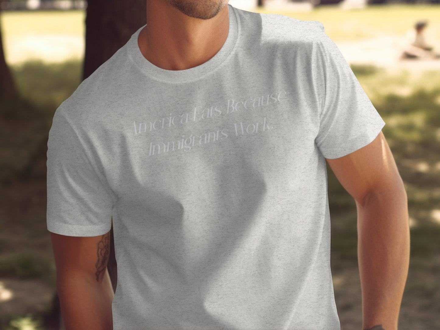 America Eats Because Immigrants Work T-shirt product