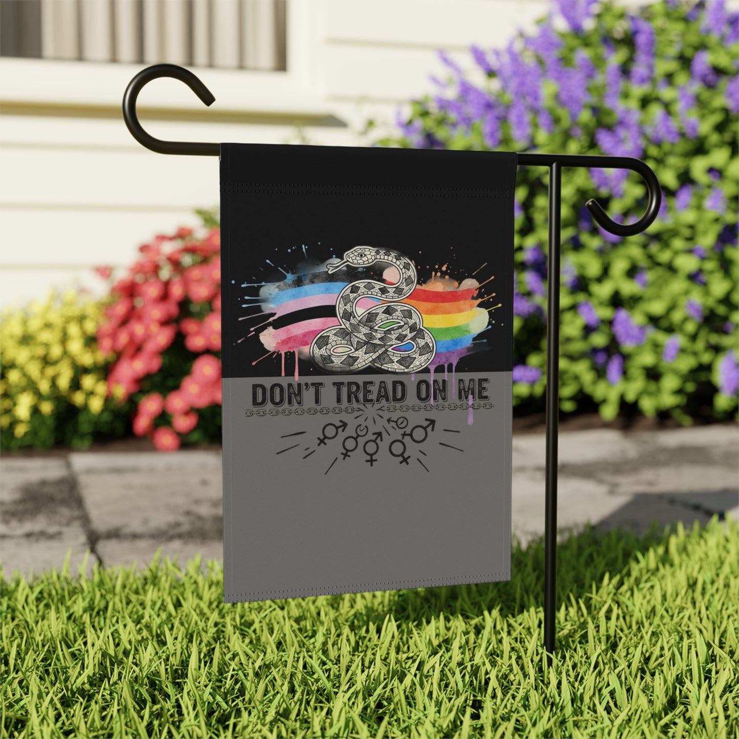 Don't Tread On Me Pride Garden Flag product