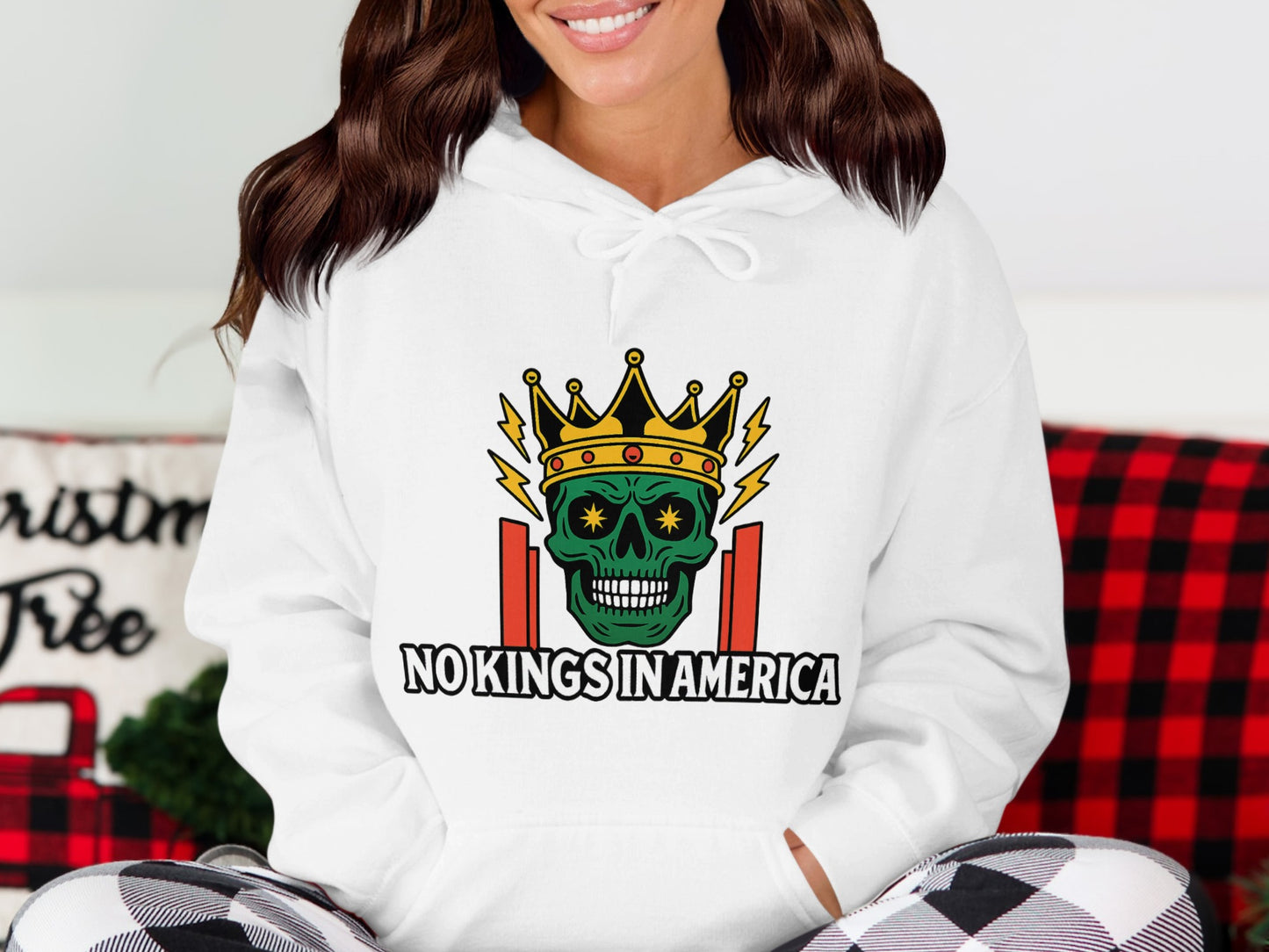 No Kings in America Graphic Hoodie product type