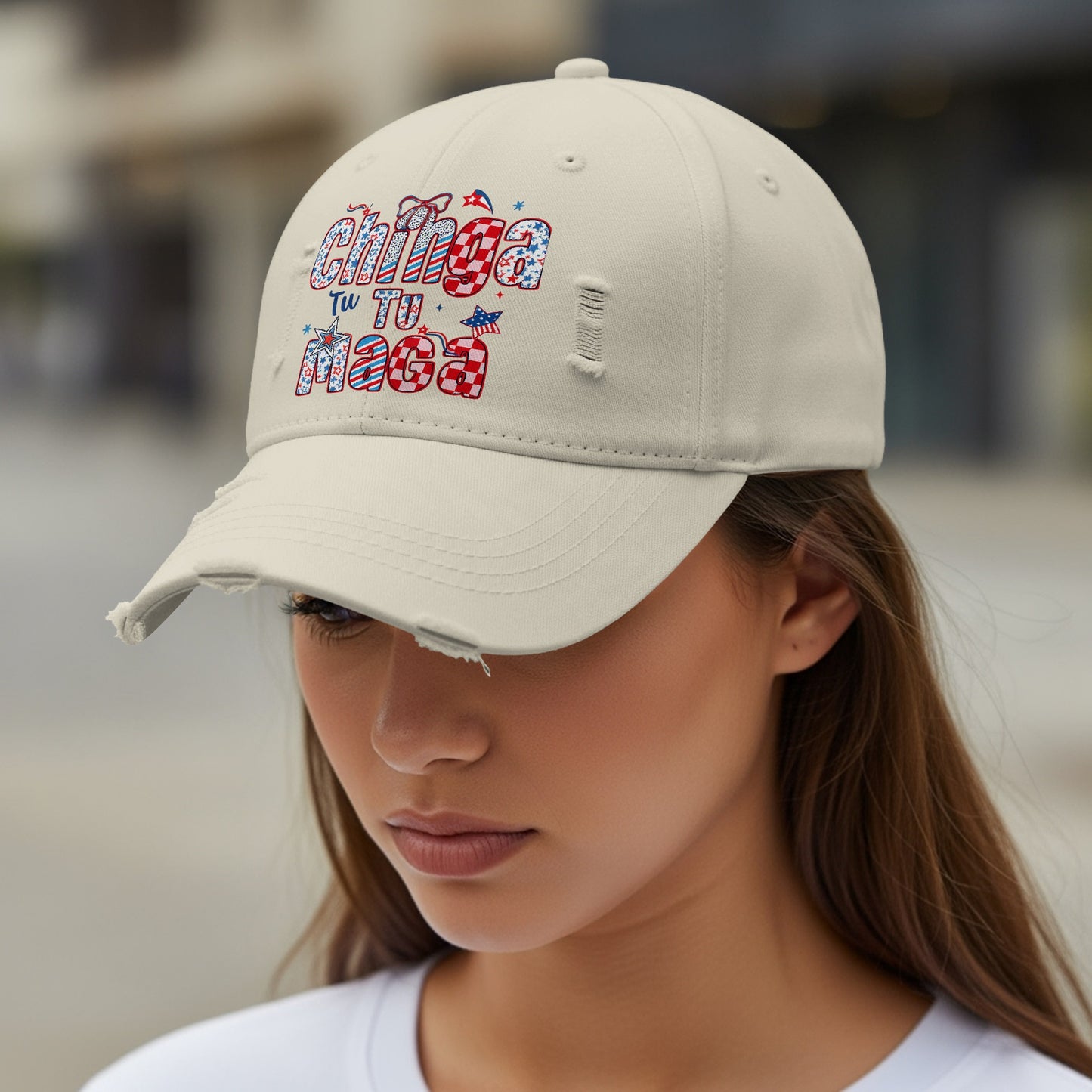 Chinga Tu Tu Madre Embroidered Design Cap product