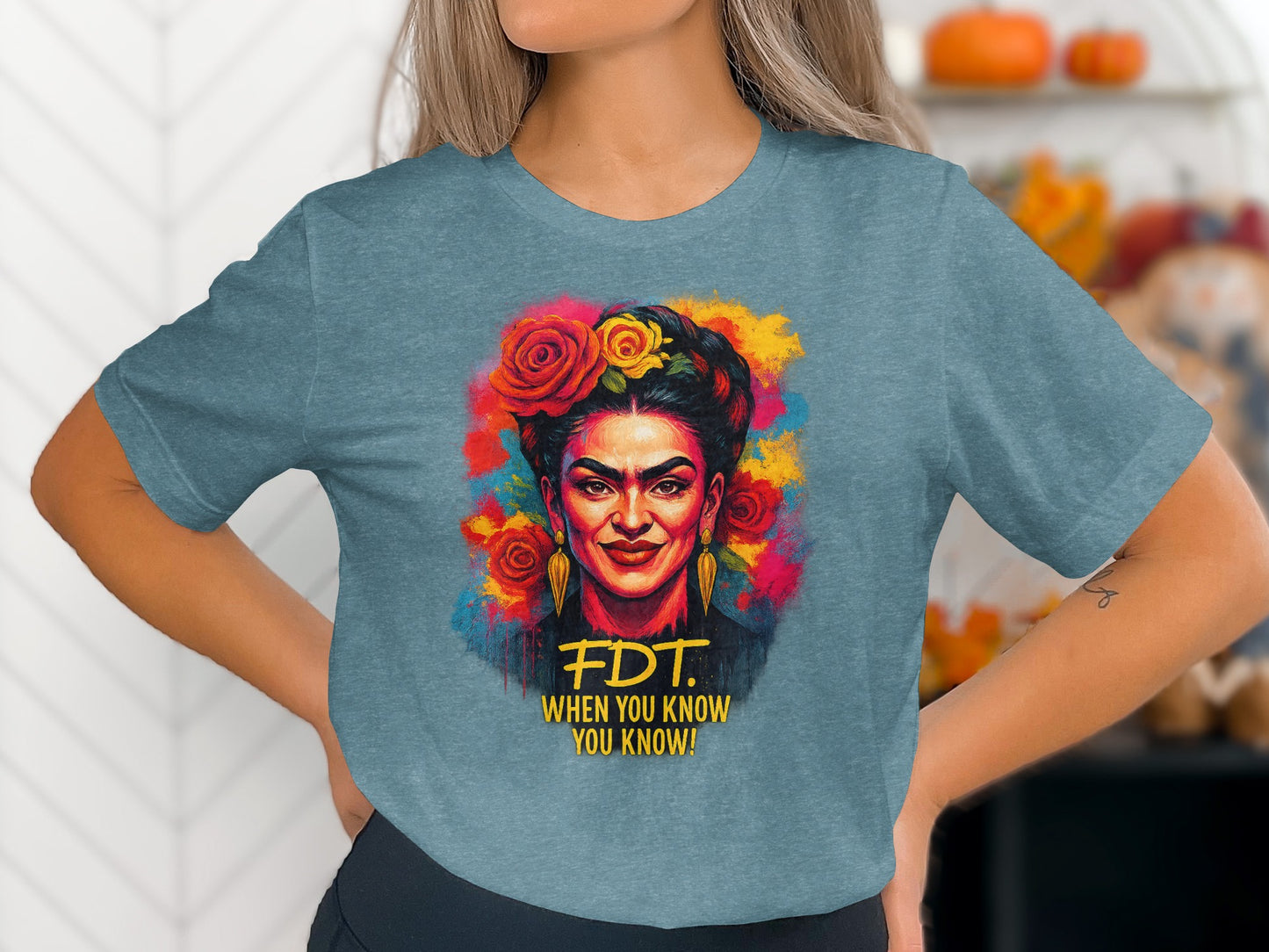 Colorful Frida Design FDT Typography T-Shirt product
