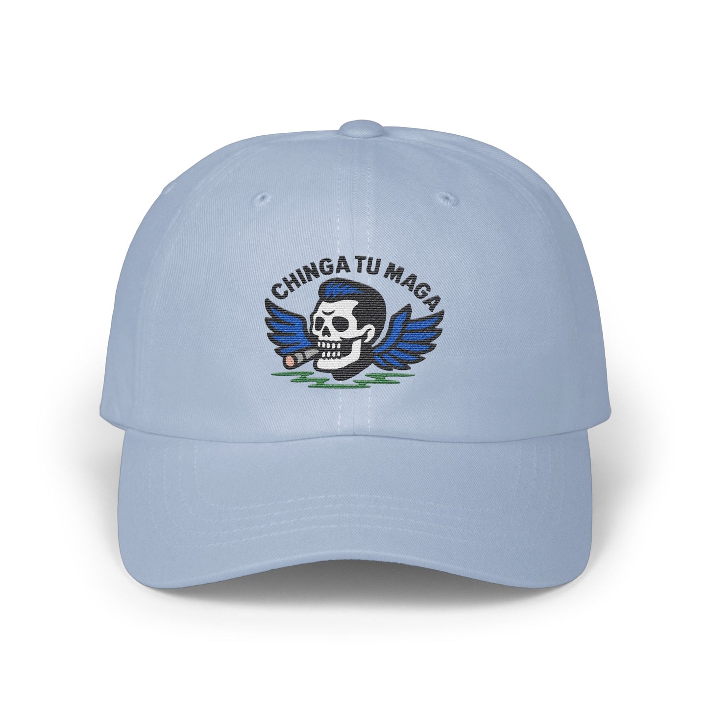 Chinga Tu Maga Skull with Wings Design Hat product