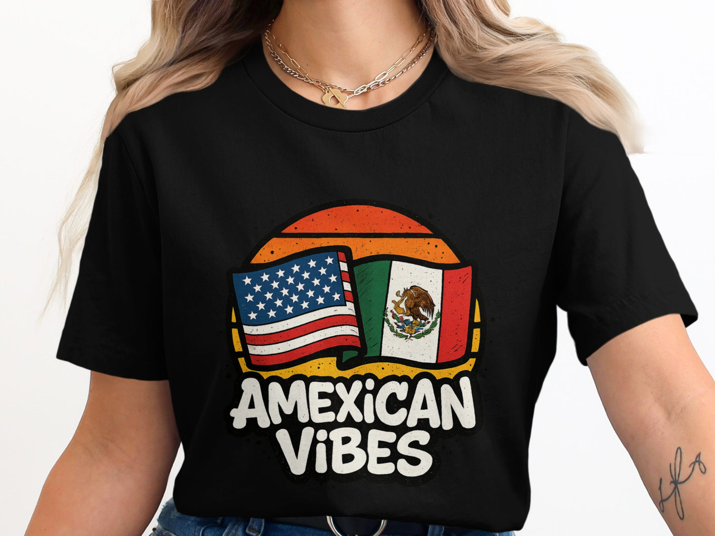 Amexican Vibes Graphic Print T-Shirt product