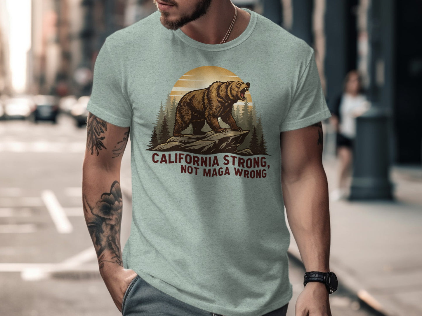 California Strong Not MAGA Wrong Statement Shirt product type