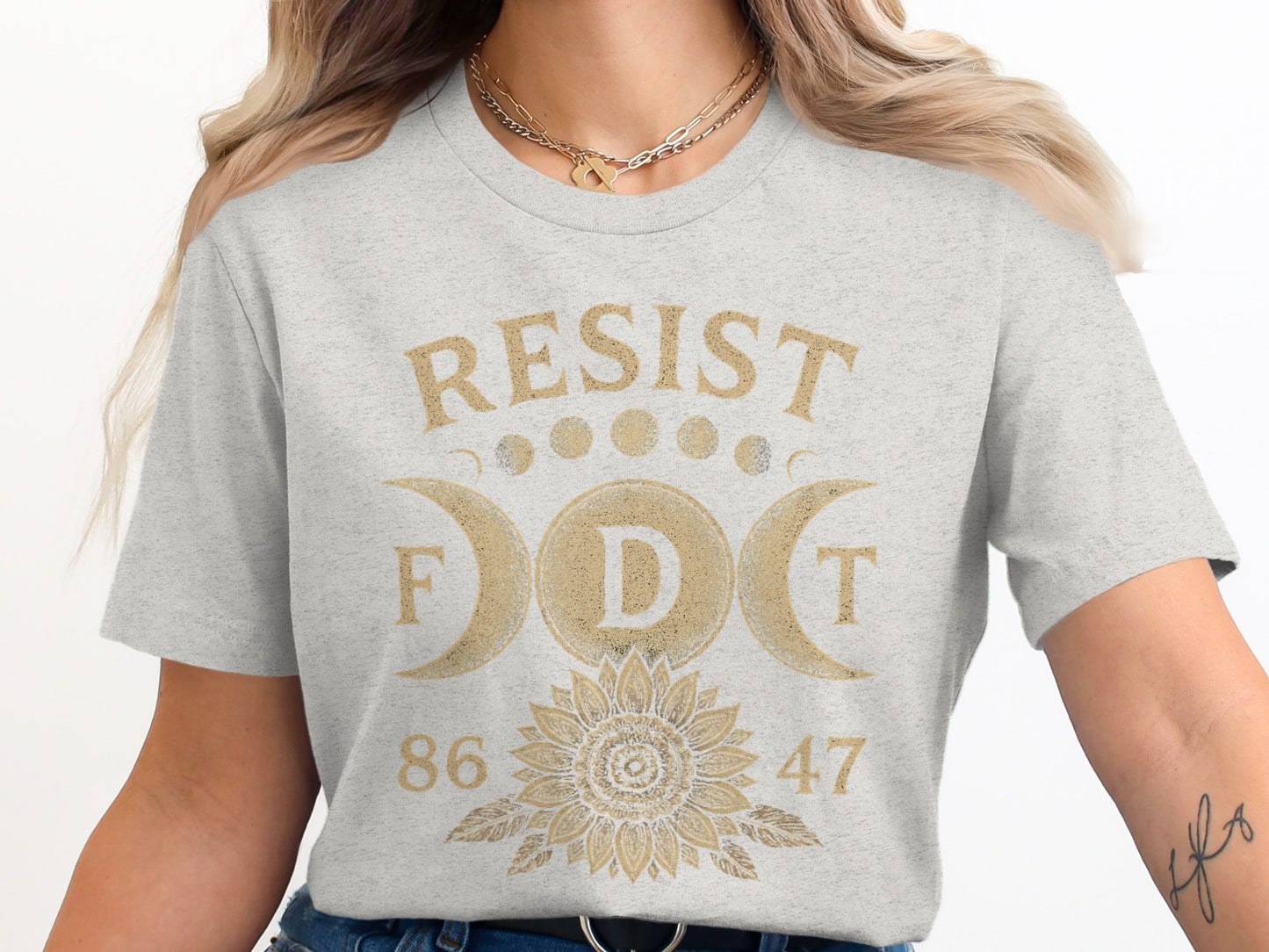 Resist F D T 86 47 Moon Phases Graphic Tee product