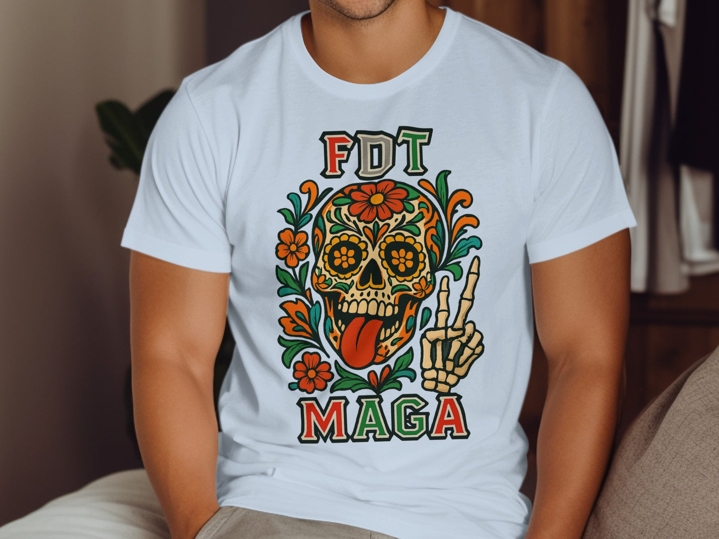 Bold FDT MAGA Skull Graphic T-Shirt product type